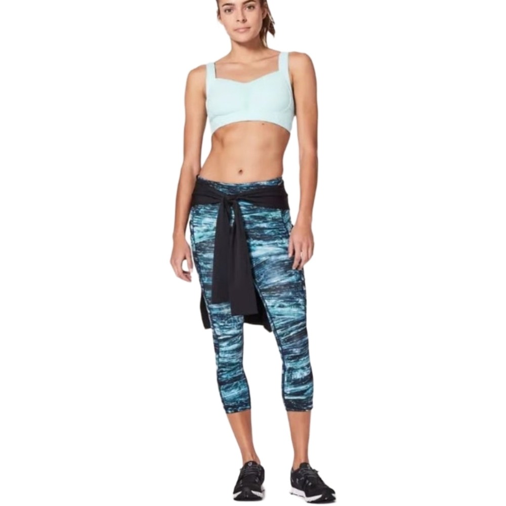 Lululemon Speed Up Crop Leggings Shorelines Multi Size 6